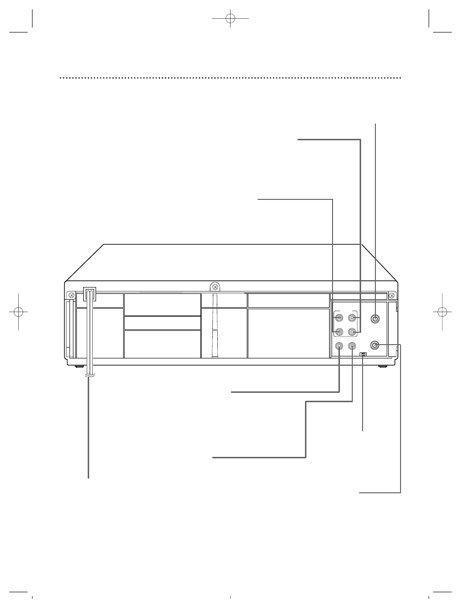 Rear panel 23 | Philips VRX260AT User Manual | Page 22 / 51