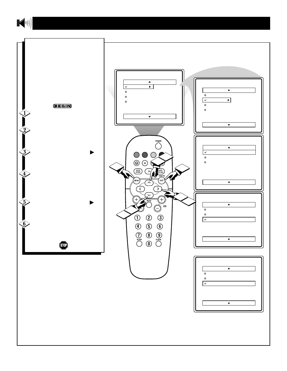 Avl (a, Ow to, Se the | Utomatic, Olume, Eveler, Ontrol | Philips 13" Mono Color TV w- REmote Control User Manual | Page 18 / 37