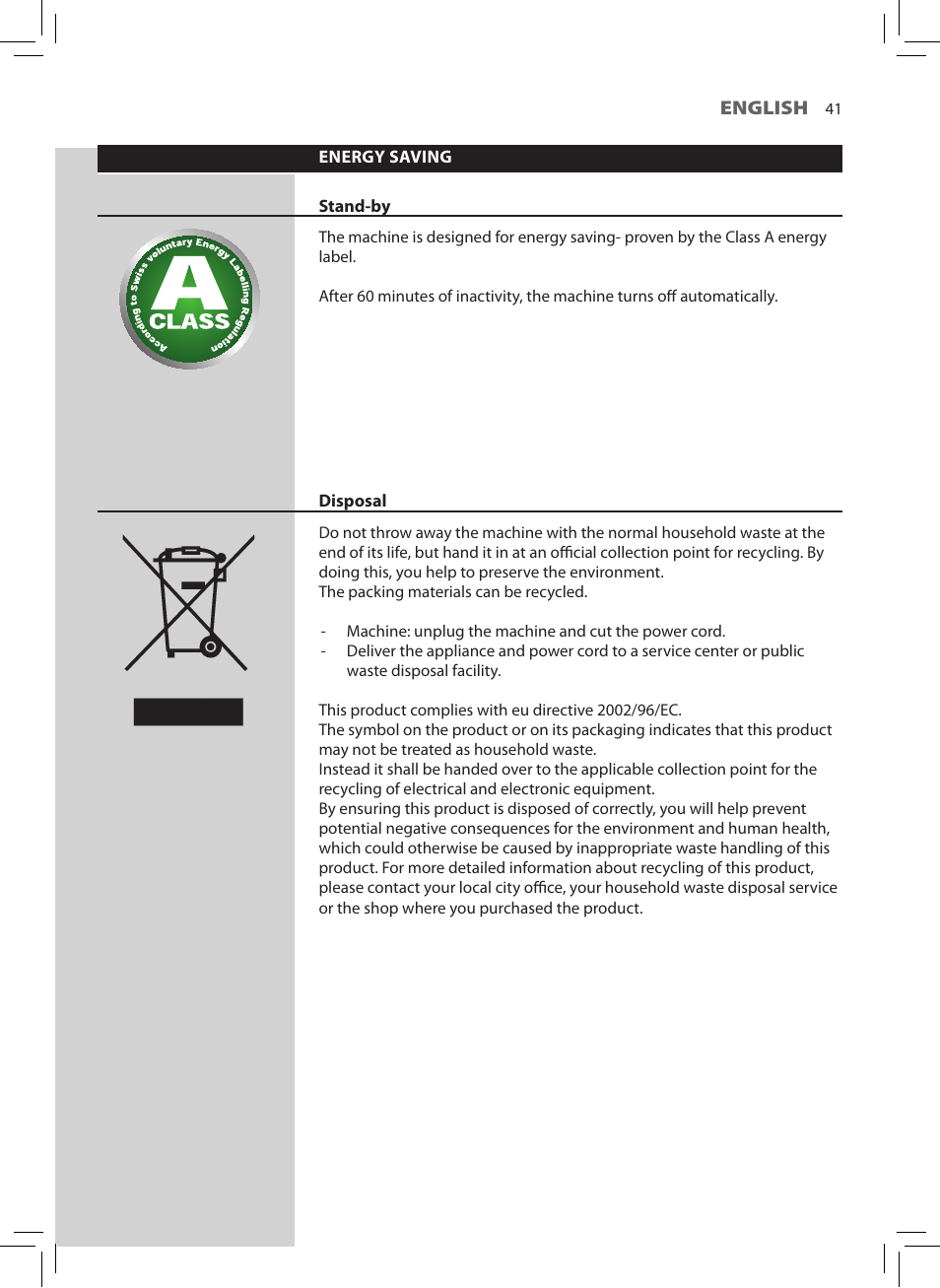 Philips HD8745-47 User Manual | Page 43 / 48