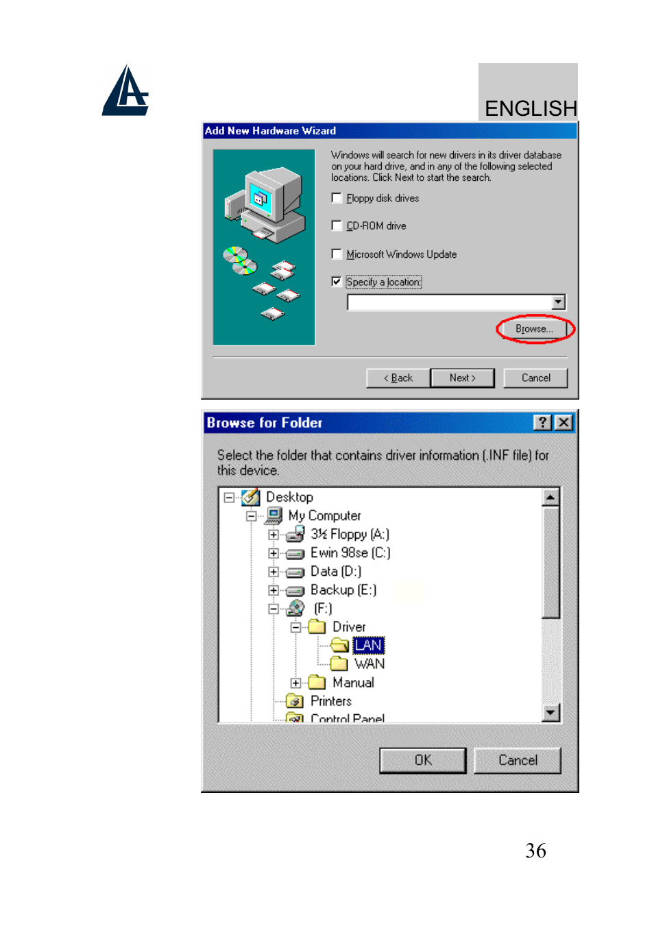 English | Atlantis Land I-Storm USB ADSL modem A01-AU2 User Manual | Page 36 / 83