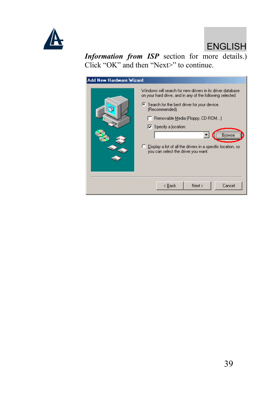 English | Atlantis Land I-Storm USB ADSL modem A01-AU2 User Manual | Page 39 / 83