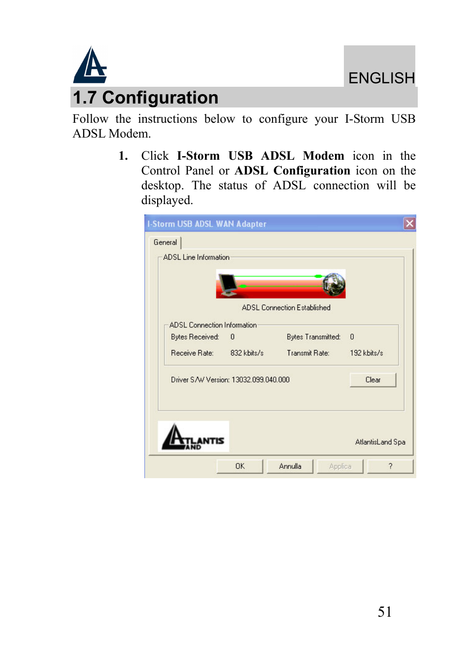 7 configuration, English | Atlantis Land I-Storm USB ADSL modem A01-AU2 User Manual | Page 51 / 83