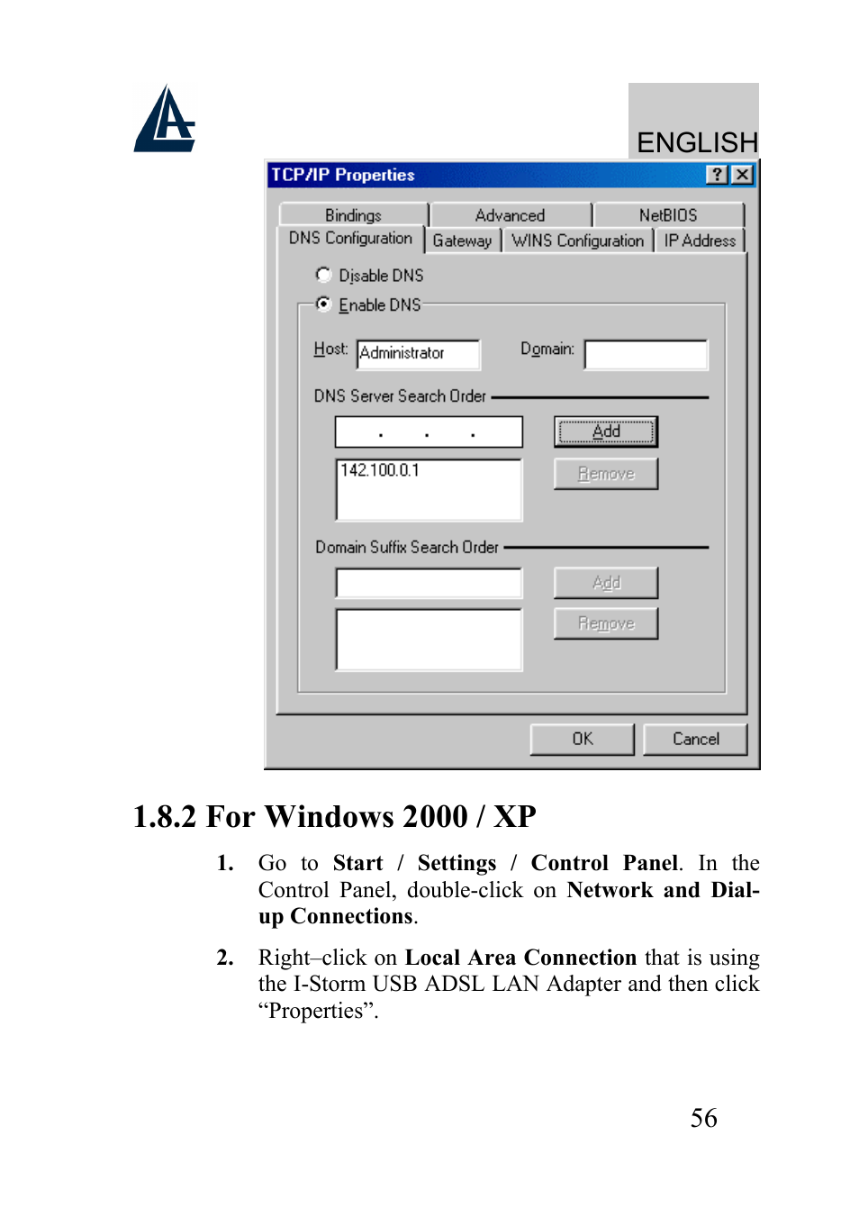 English | Atlantis Land I-Storm USB ADSL modem A01-AU2 User Manual | Page 56 / 83