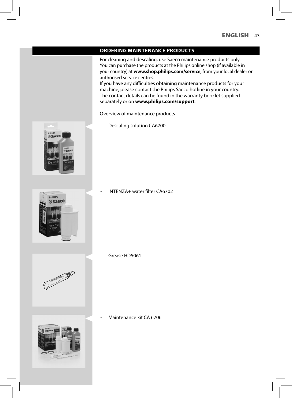 Philips HD8750-47 User Manual | Page 45 / 48