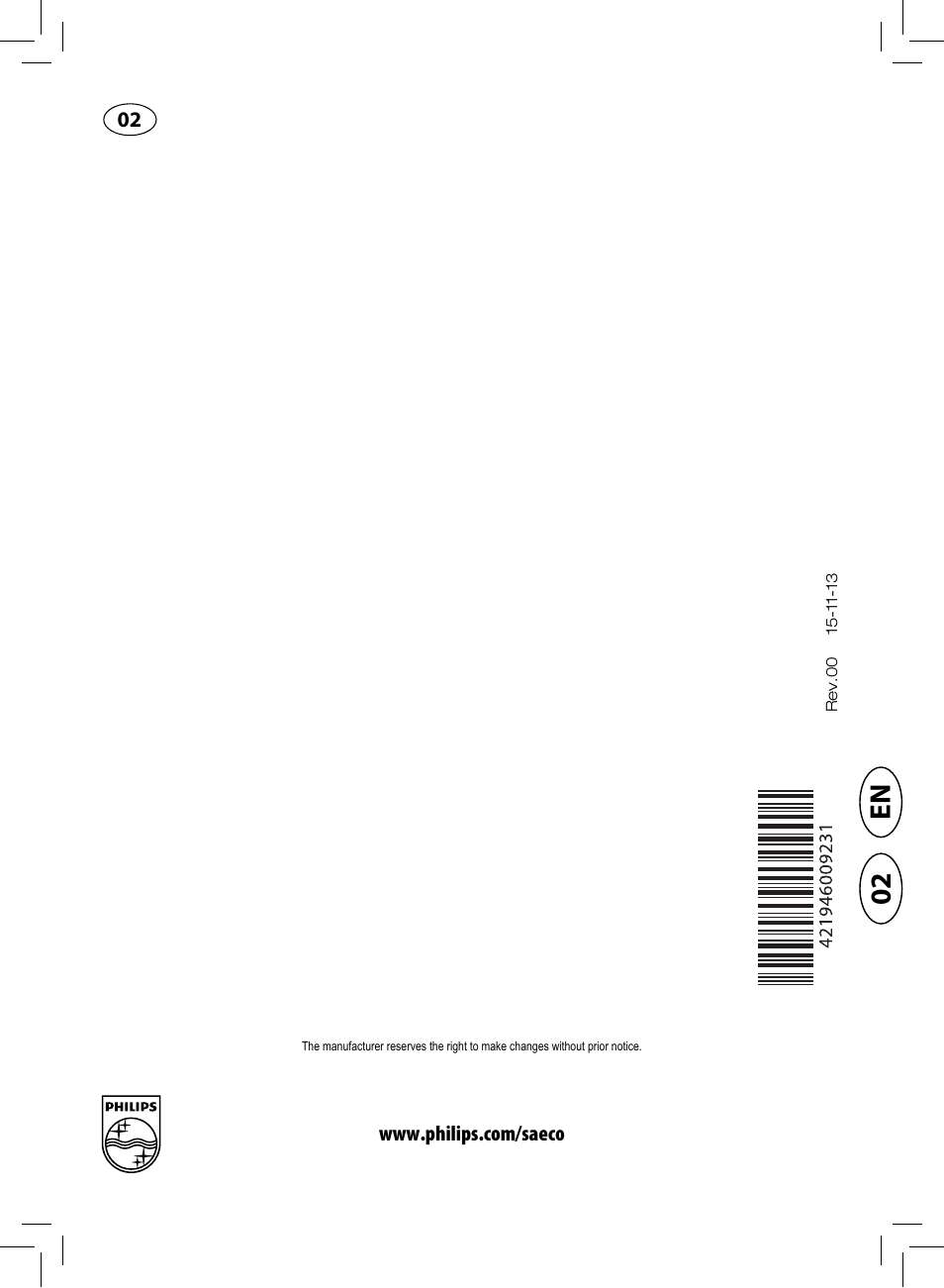 En 02 | Philips HD8750-47 User Manual | Page 48 / 48