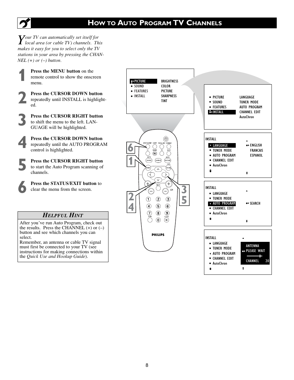 Philips 20PF7835-37 User Manual | Page 8 / 48