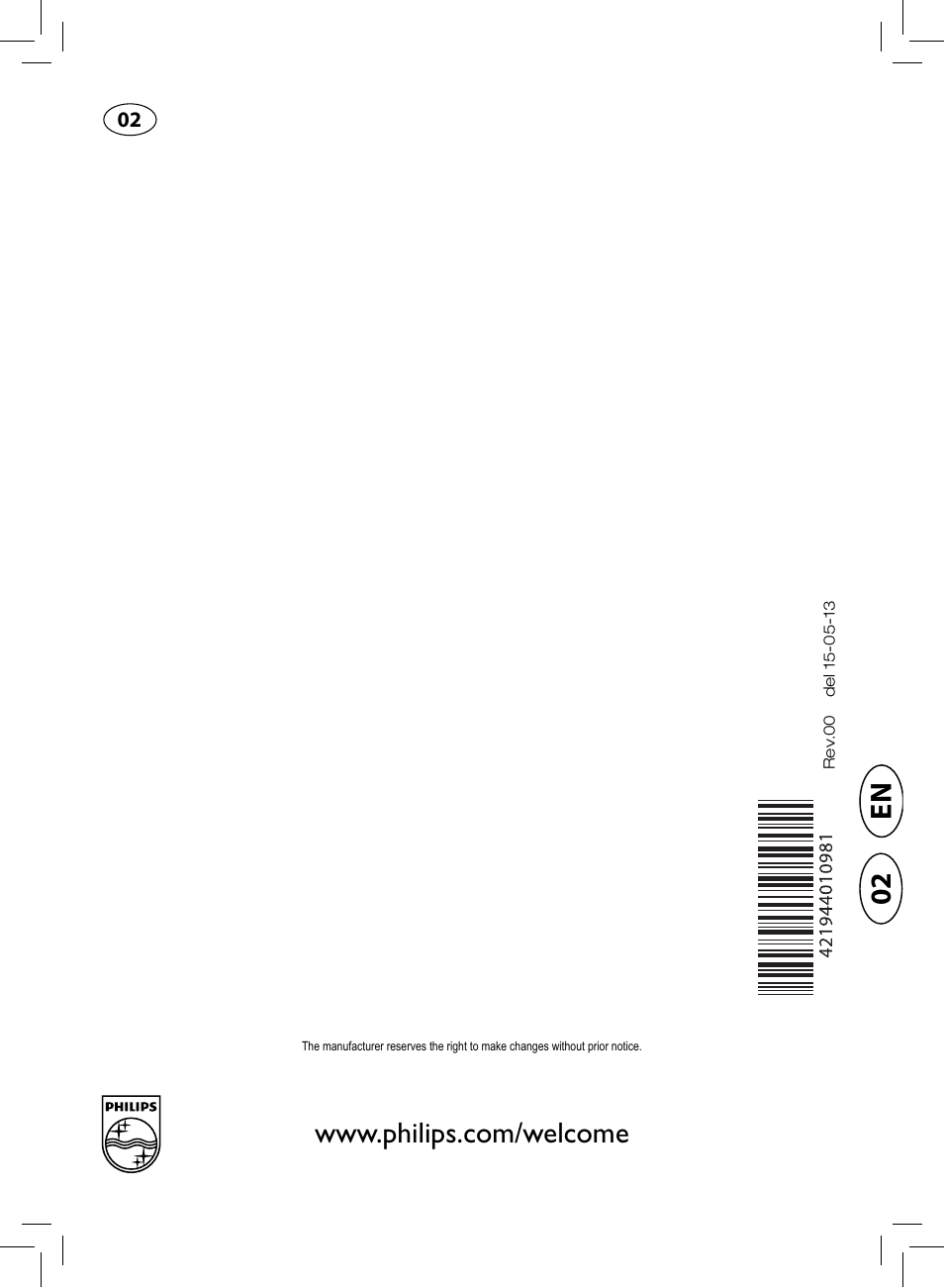 Philips HD8775-48 User Manual | Page 56 / 56