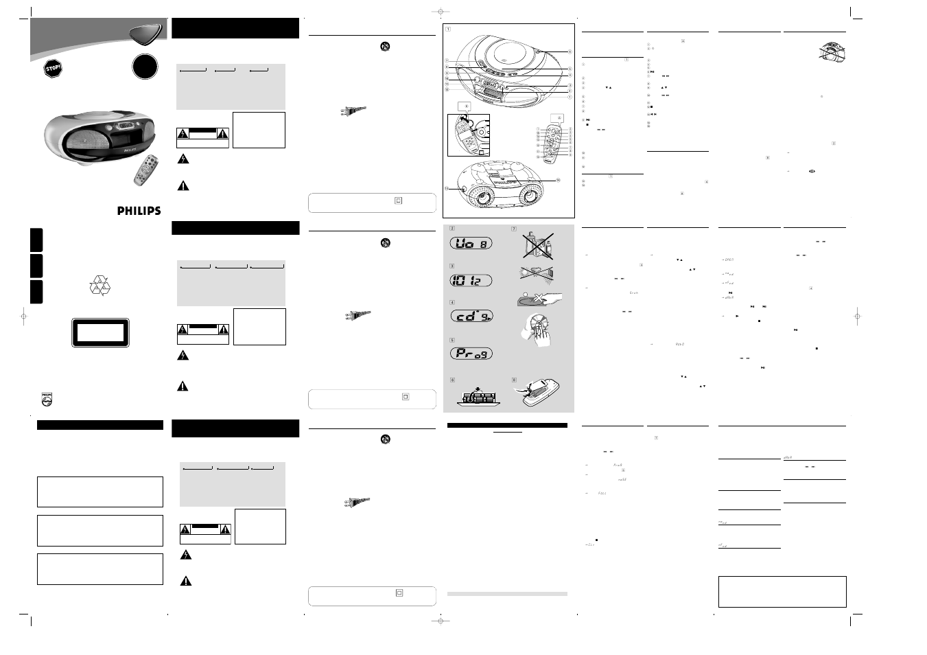 Philips AZ3300-37 User Manual | 11 pages