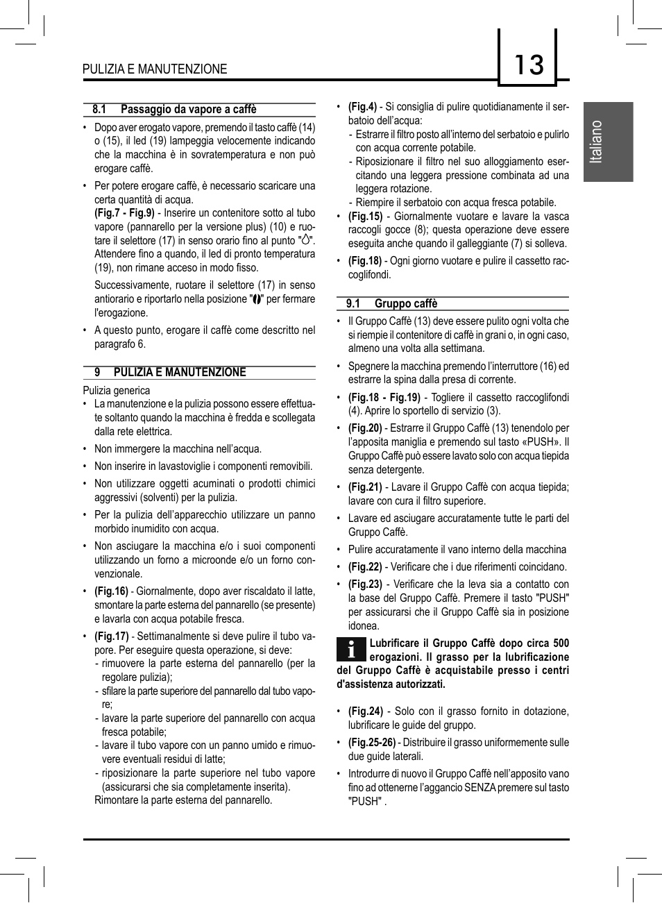 Italiano | Philips 10002781 User Manual | Page 13 / 104