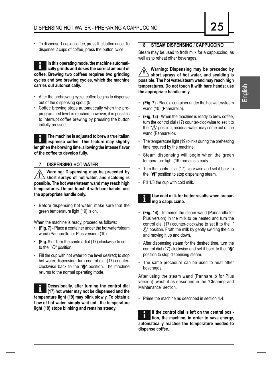 English | Philips 10002781 User Manual | Page 25 / 104