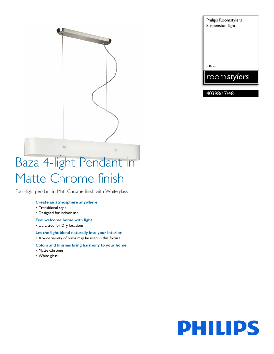 Philips 403981748 User Manual | 2 pages