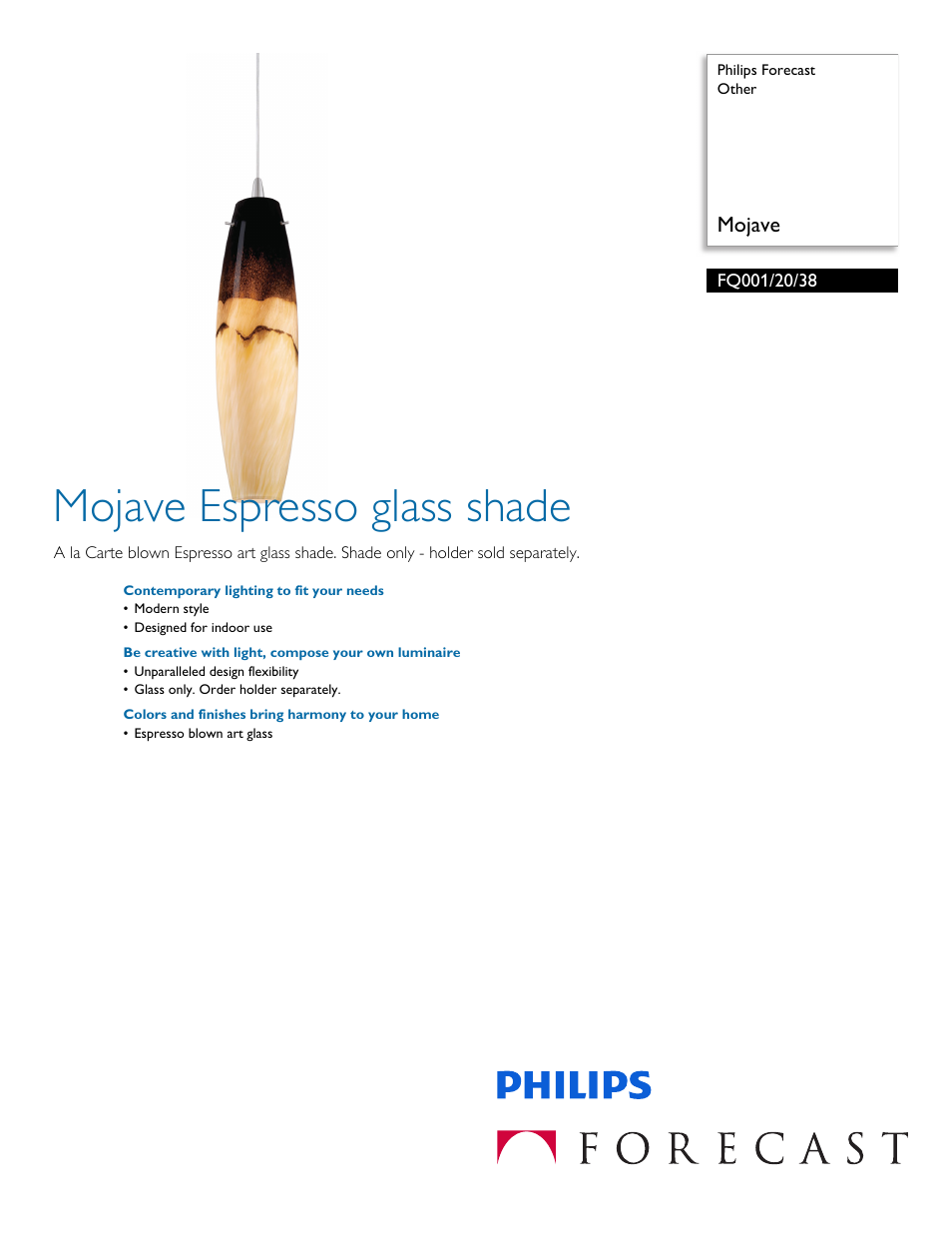 Philips FQ0012038 User Manual | 2 pages