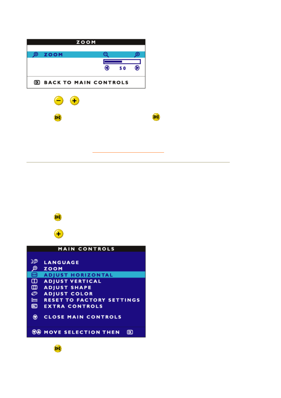 Adjust vertical | Philips 109B75-27B User Manual | Page 51 / 89