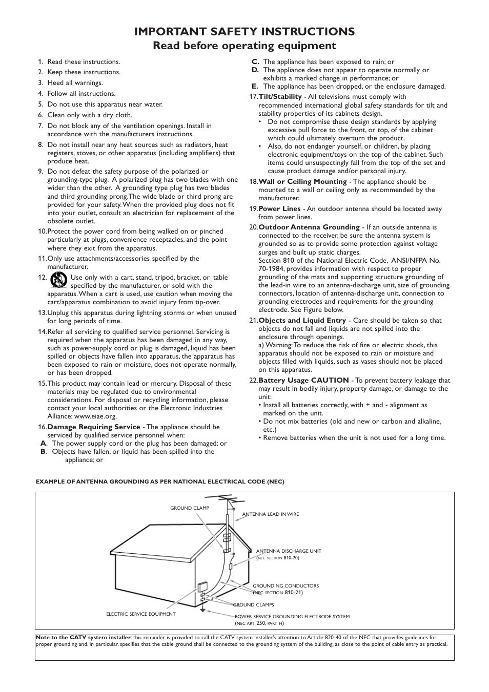 Philips flat HDTV 32PF7320A 32" LCD digital cable ready with Pixel Plus User Manual | Page 2 / 48