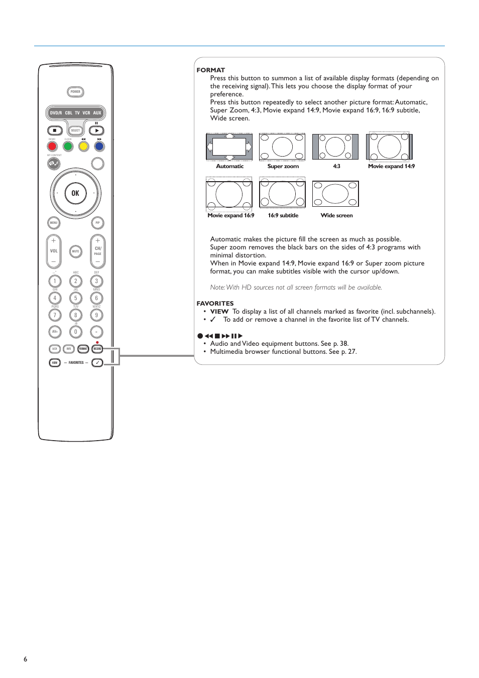 Philips flat HDTV 32PF7320A 32" LCD digital cable ready with Pixel Plus User Manual | Page 8 / 48