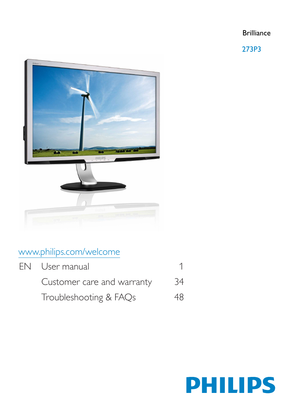 Philips 273P3PHES-00 User Manual | 55 pages