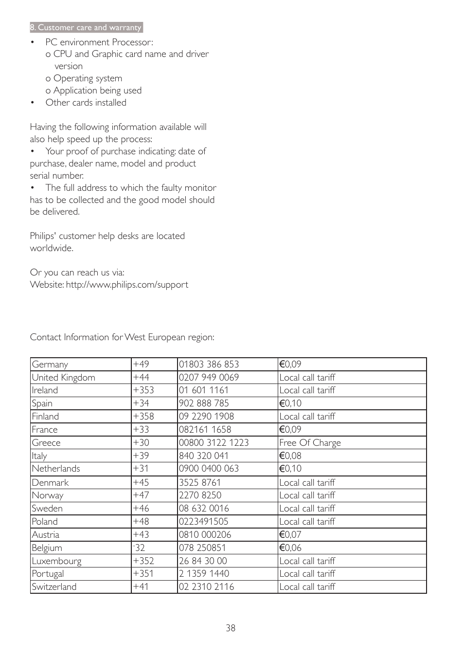 Philips 273P3PHES-00 User Manual | Page 40 / 55