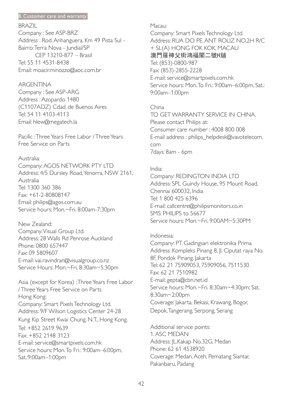 Philips 273P3PHES-00 User Manual | Page 44 / 55