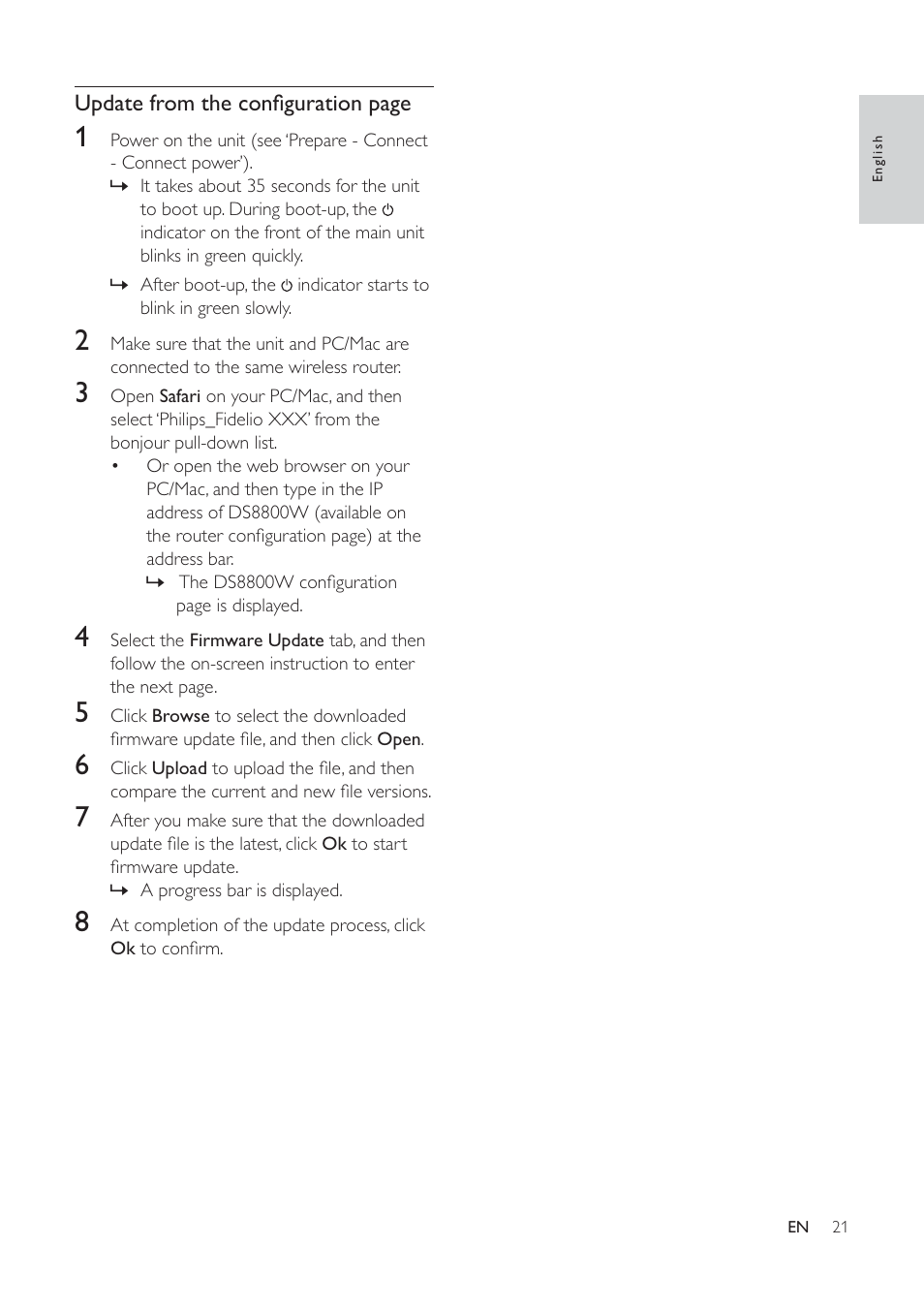Philips DS8800W-37 User Manual | Page 20 / 25