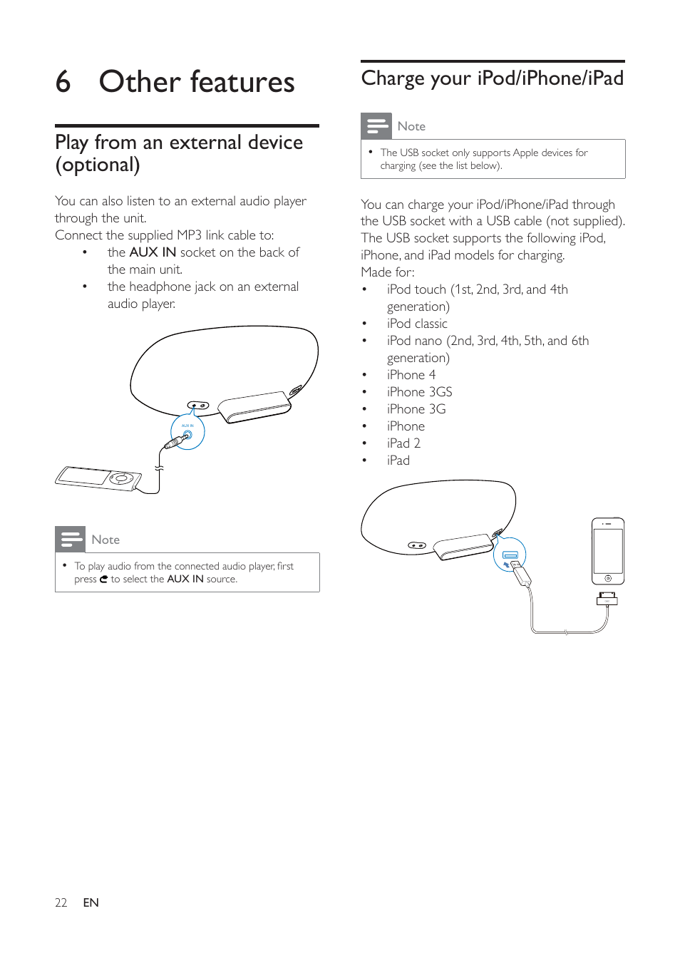 6 other features | Philips DS8800W-37 User Manual | Page 21 / 25