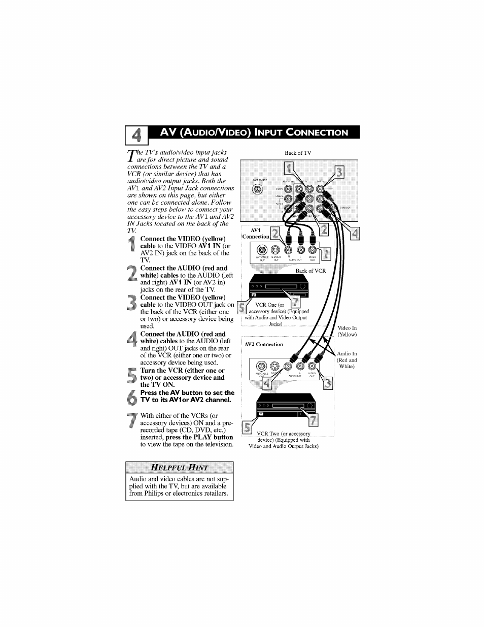 Av (a | Philips 27PT6442-37 User Manual | Page 8 / 42