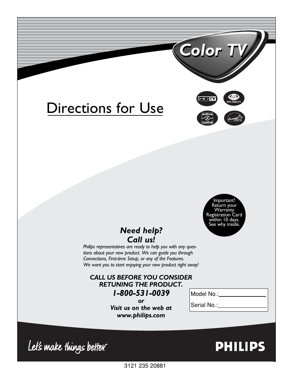 Philips 32PT740H37A User Manual | 56 pages