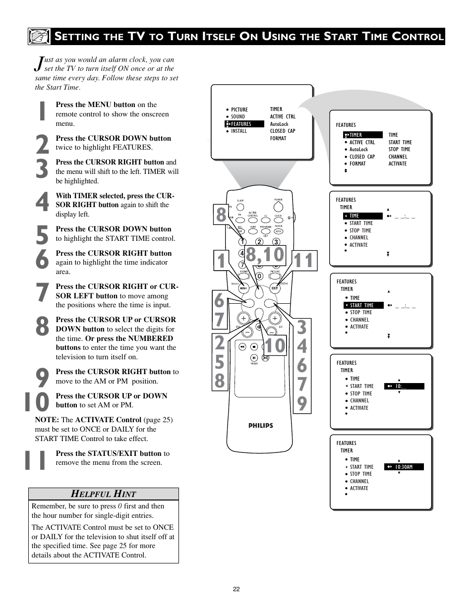 Philips 32PT740H37A User Manual | Page 22 / 56