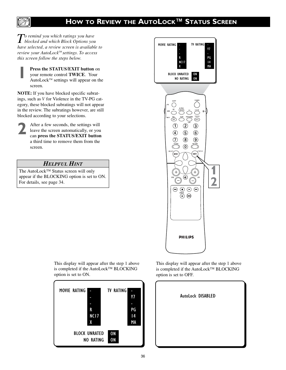 Philips 32PT740H37A User Manual | Page 36 / 56