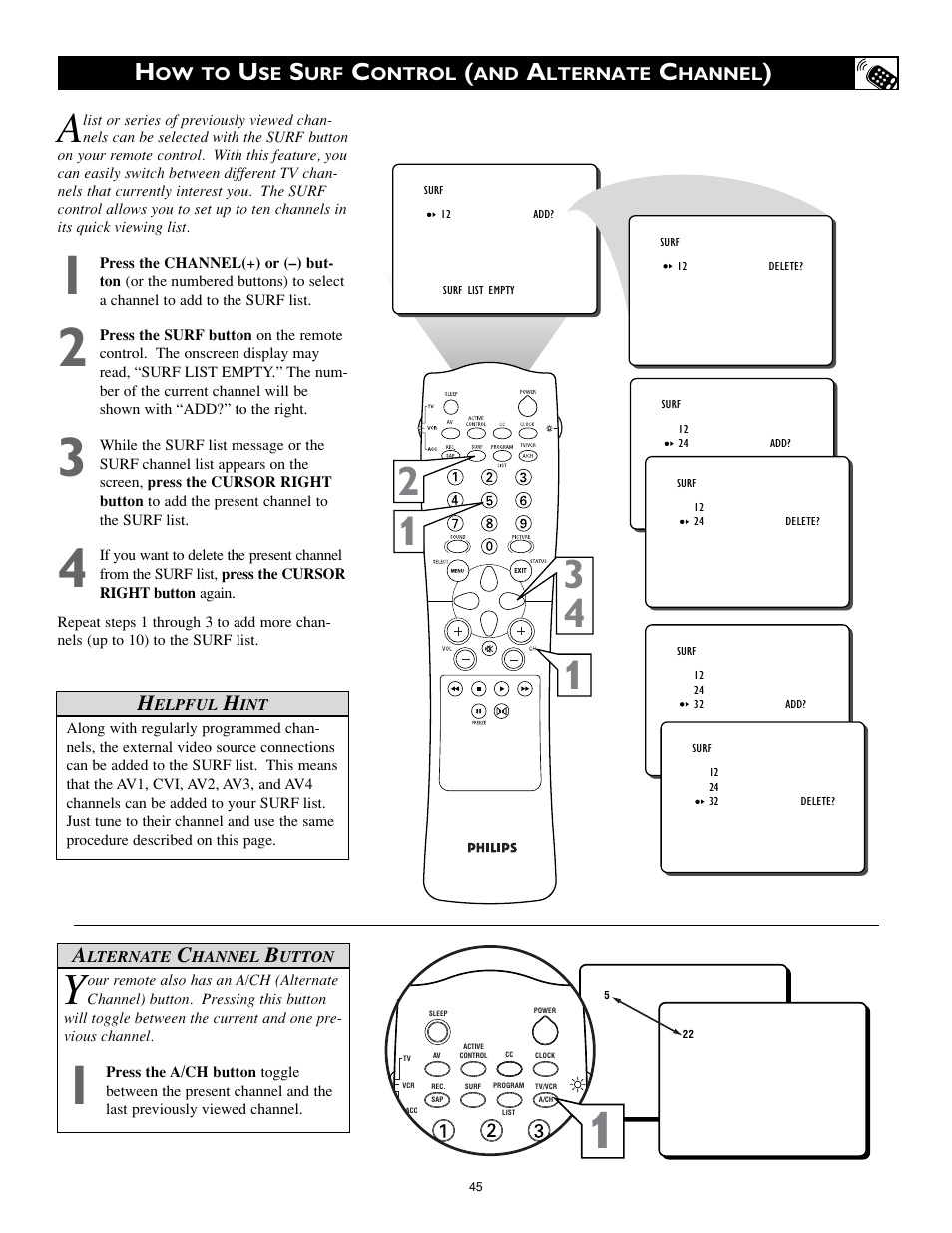 Philips 32PT740H37A User Manual | Page 45 / 56