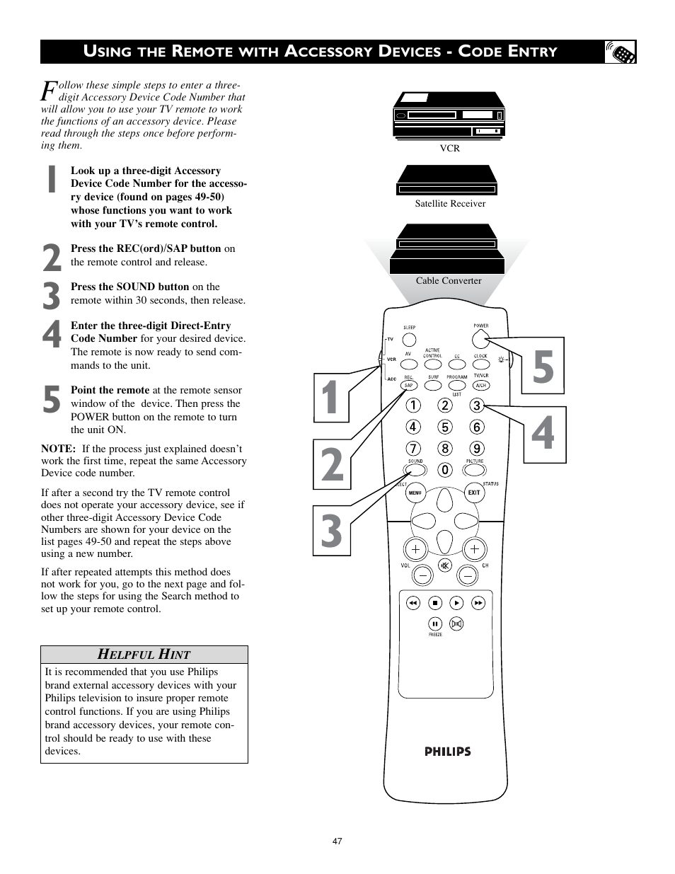 Philips 32PT740H37A User Manual | Page 47 / 56