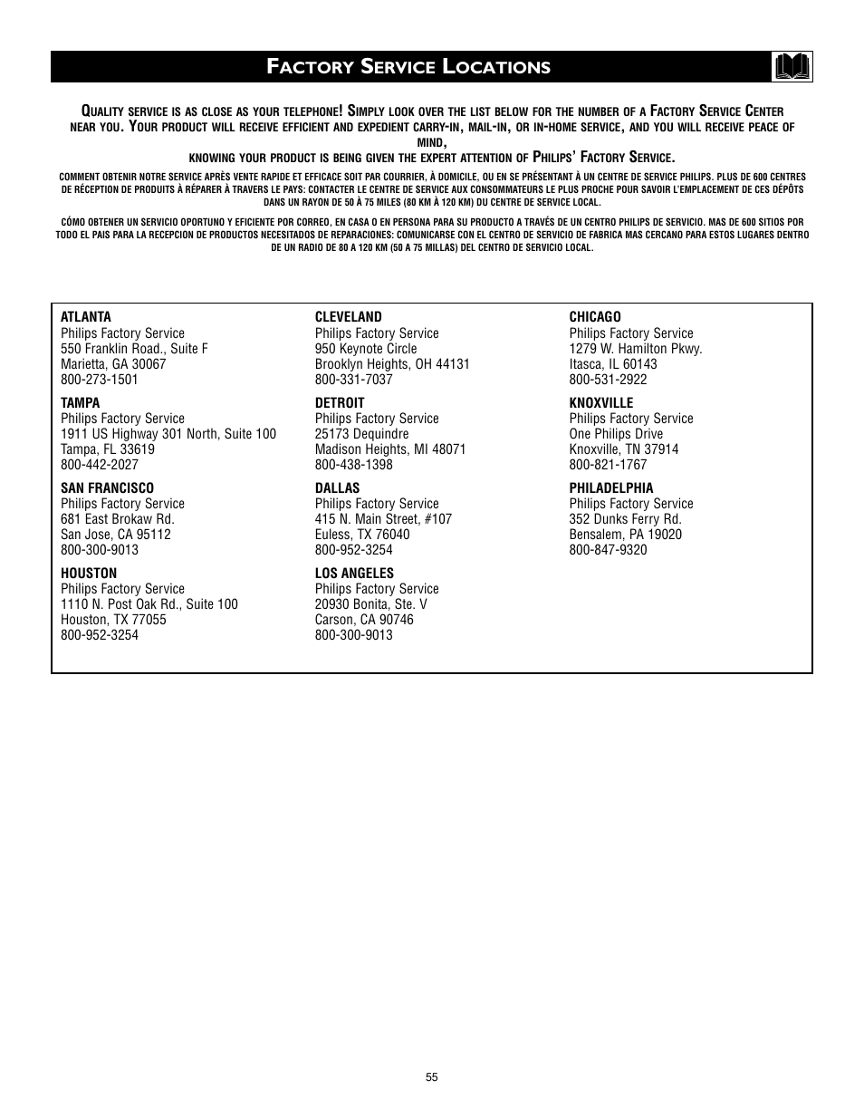 Philips 32PT740H37A User Manual | Page 55 / 56