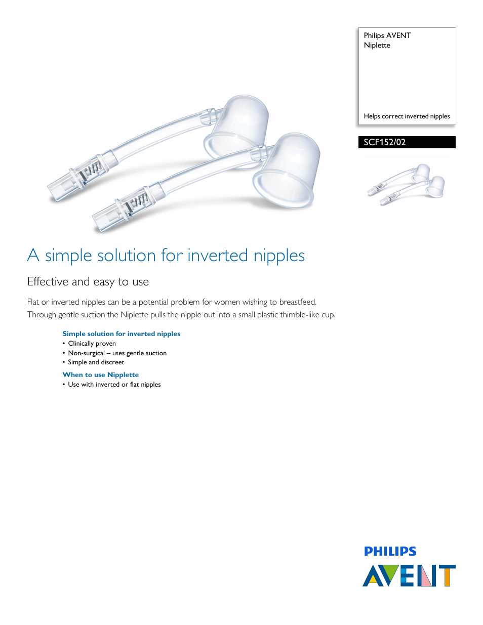 Philips SCF152-02 User Manual | 2 pages