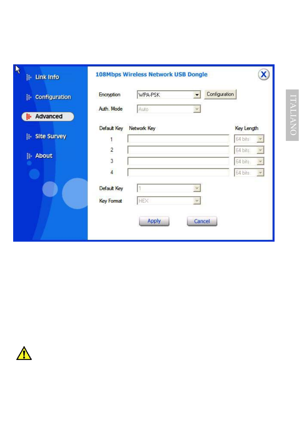 3 advanced, Ital iano | Atlantis Land A02-UP-W108 User Manual | Page 44 / 87