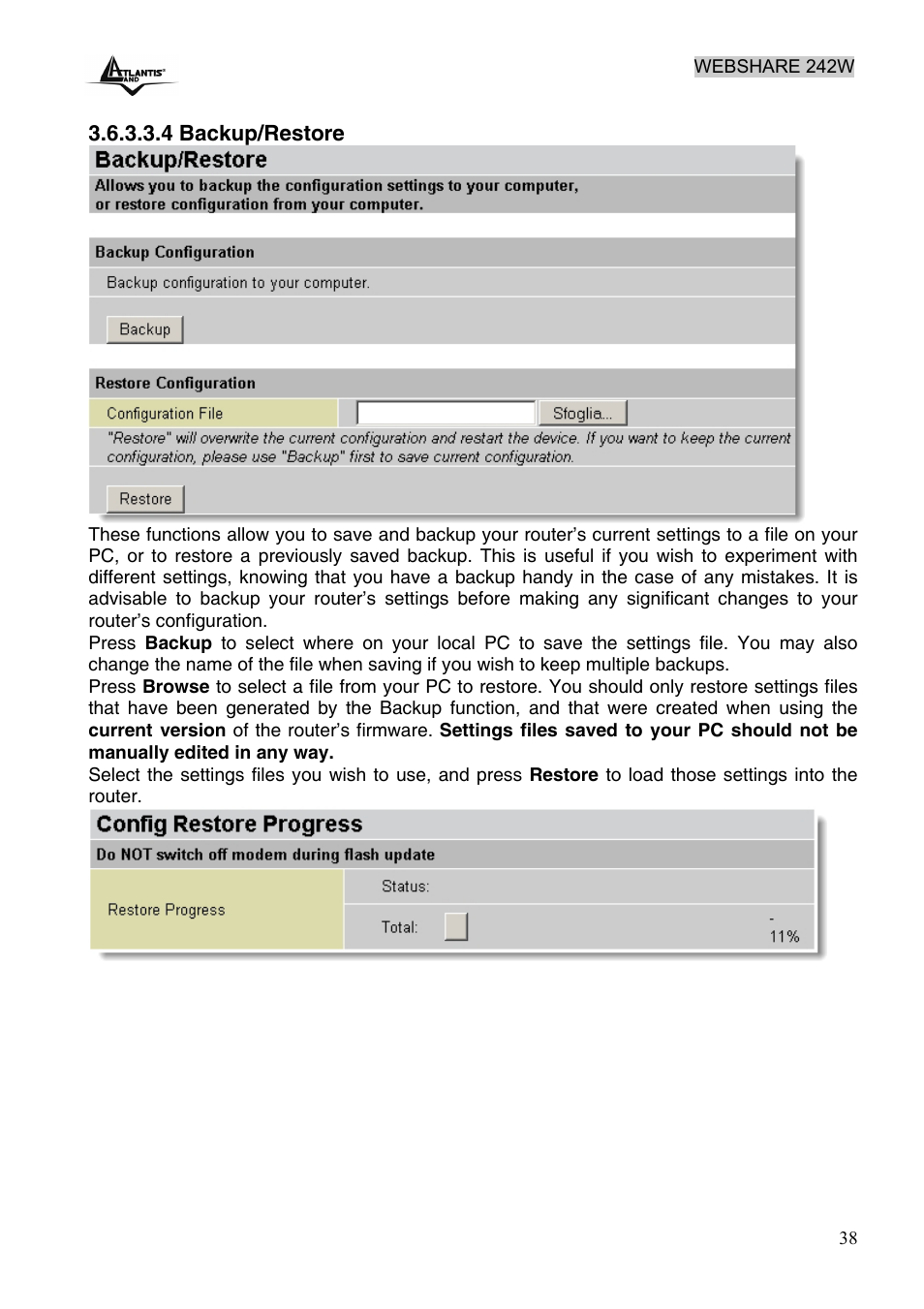 Atlantis Land A02-RA242-W54 User Manual | Page 44 / 84