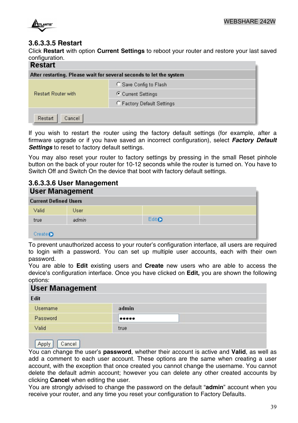 Atlantis Land A02-RA242-W54 User Manual | Page 45 / 84