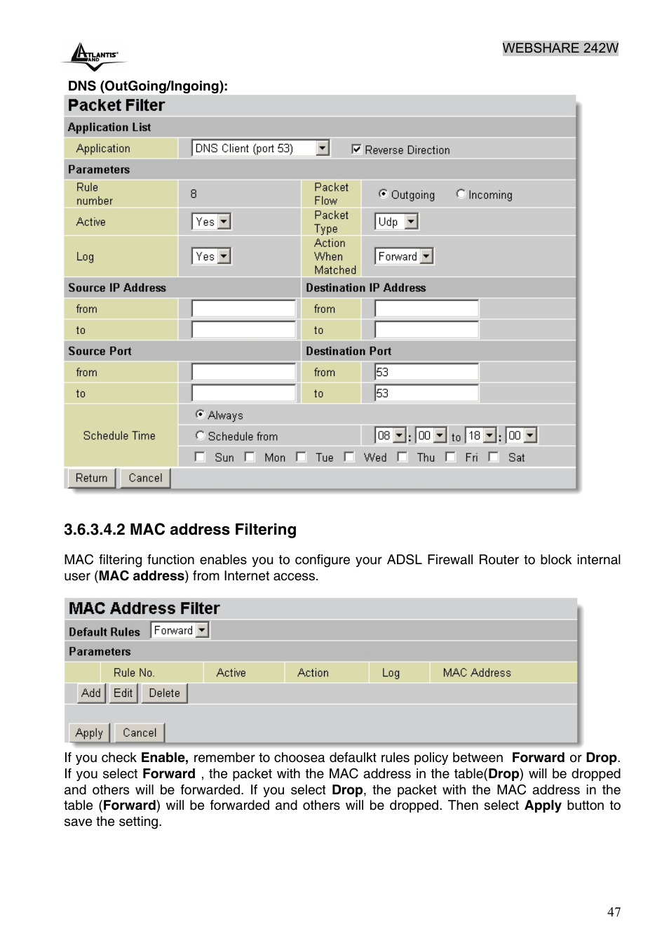 Atlantis Land A02-RA242-W54 User Manual | Page 53 / 84