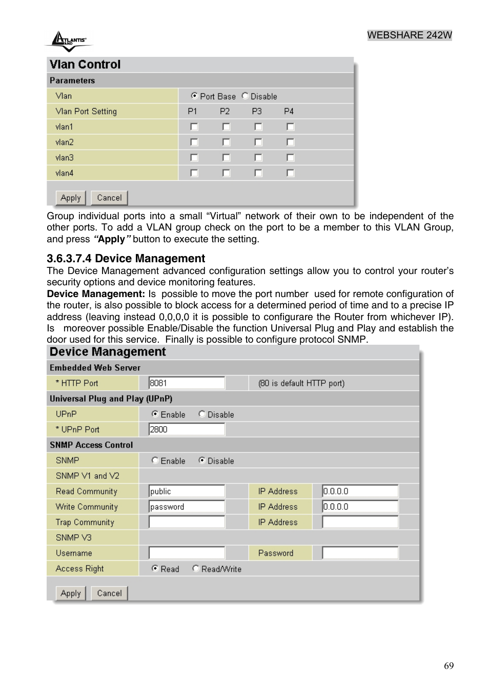 Atlantis Land A02-RA242-W54 User Manual | Page 75 / 84