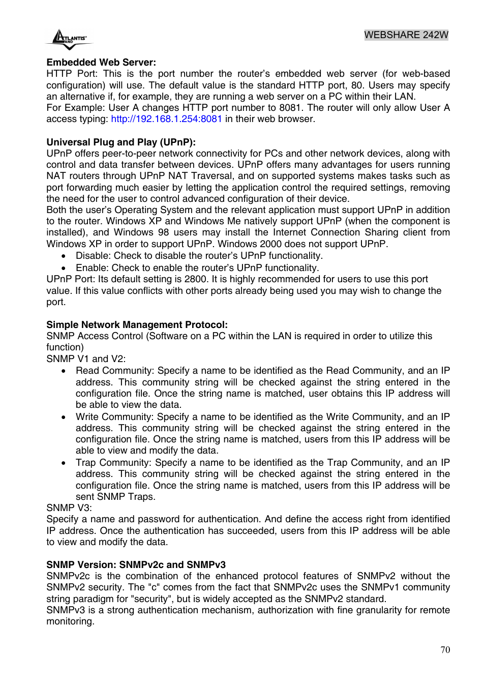 Atlantis Land A02-RA242-W54 User Manual | Page 76 / 84