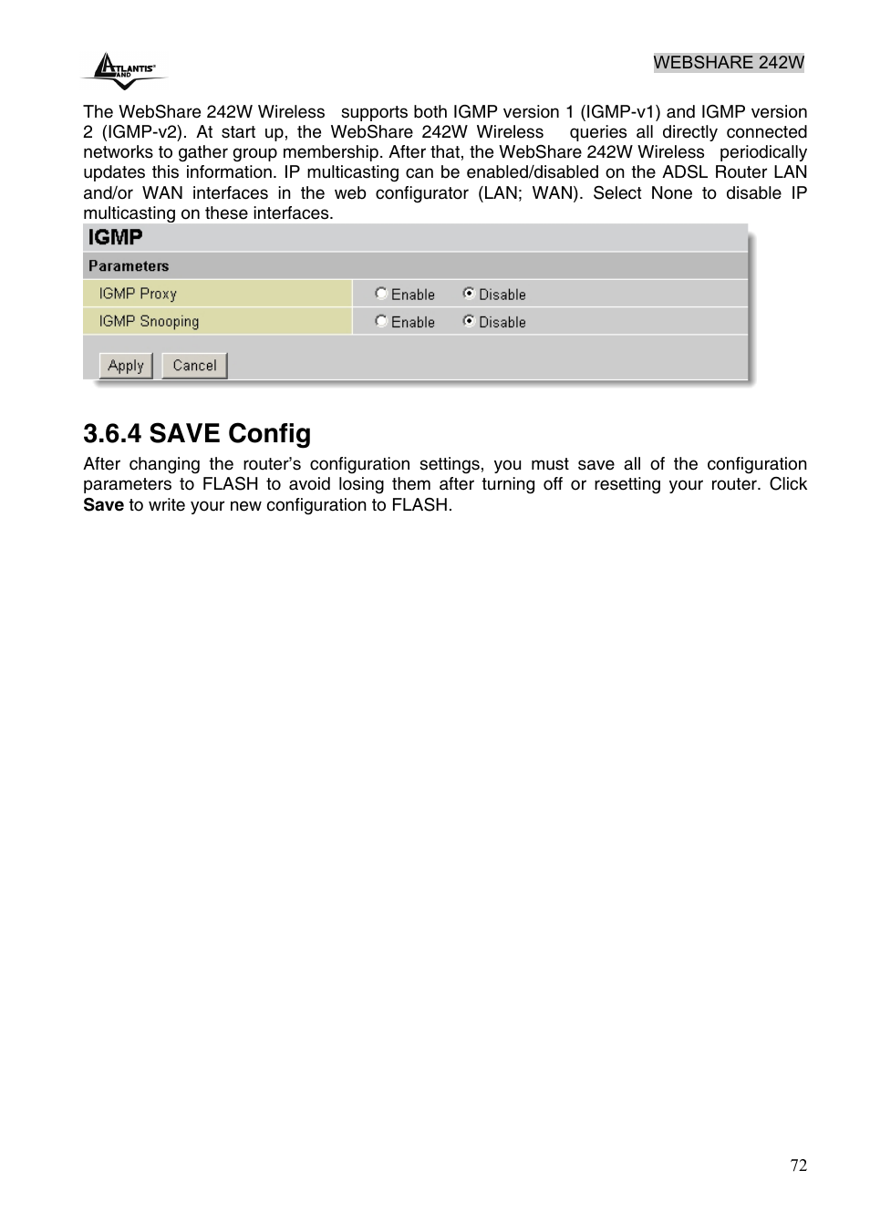 4 save config | Atlantis Land A02-RA242-W54 User Manual | Page 78 / 84