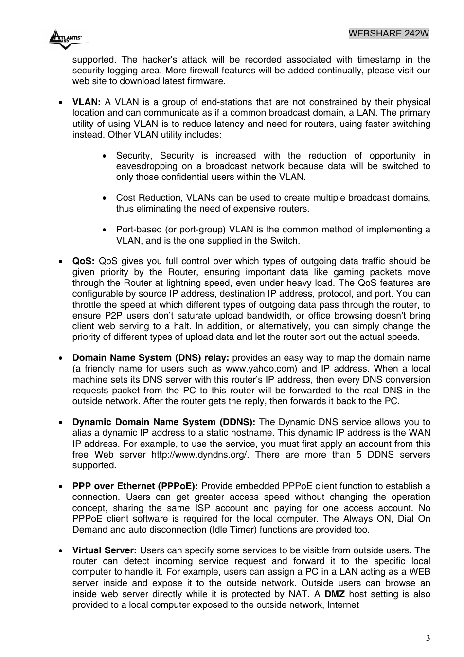 Atlantis Land A02-RA242-W54 User Manual | Page 9 / 84