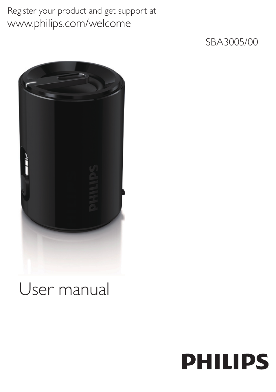 Philips SBA3005-00 User Manual | 12 pages