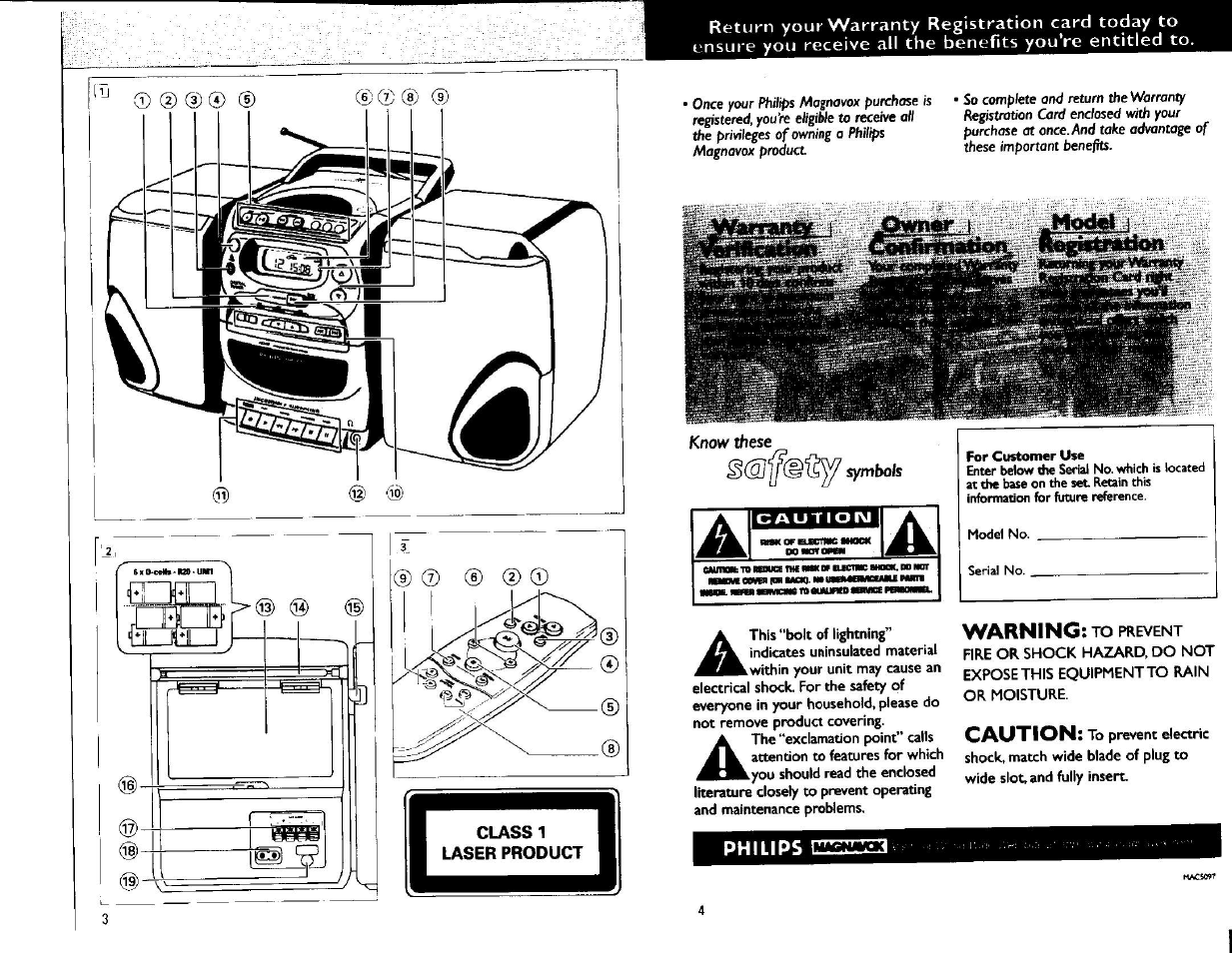 Philips AZ240717 User Manual | 9 pages