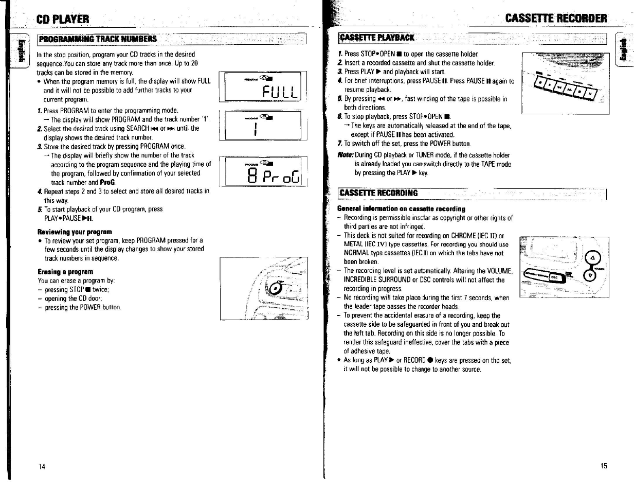 Cd playffl, Casseftl, Mrtwiig i1iack wwwbegs | Cd playffl casseftl | Philips AZ240717 User Manual | Page 7 / 9