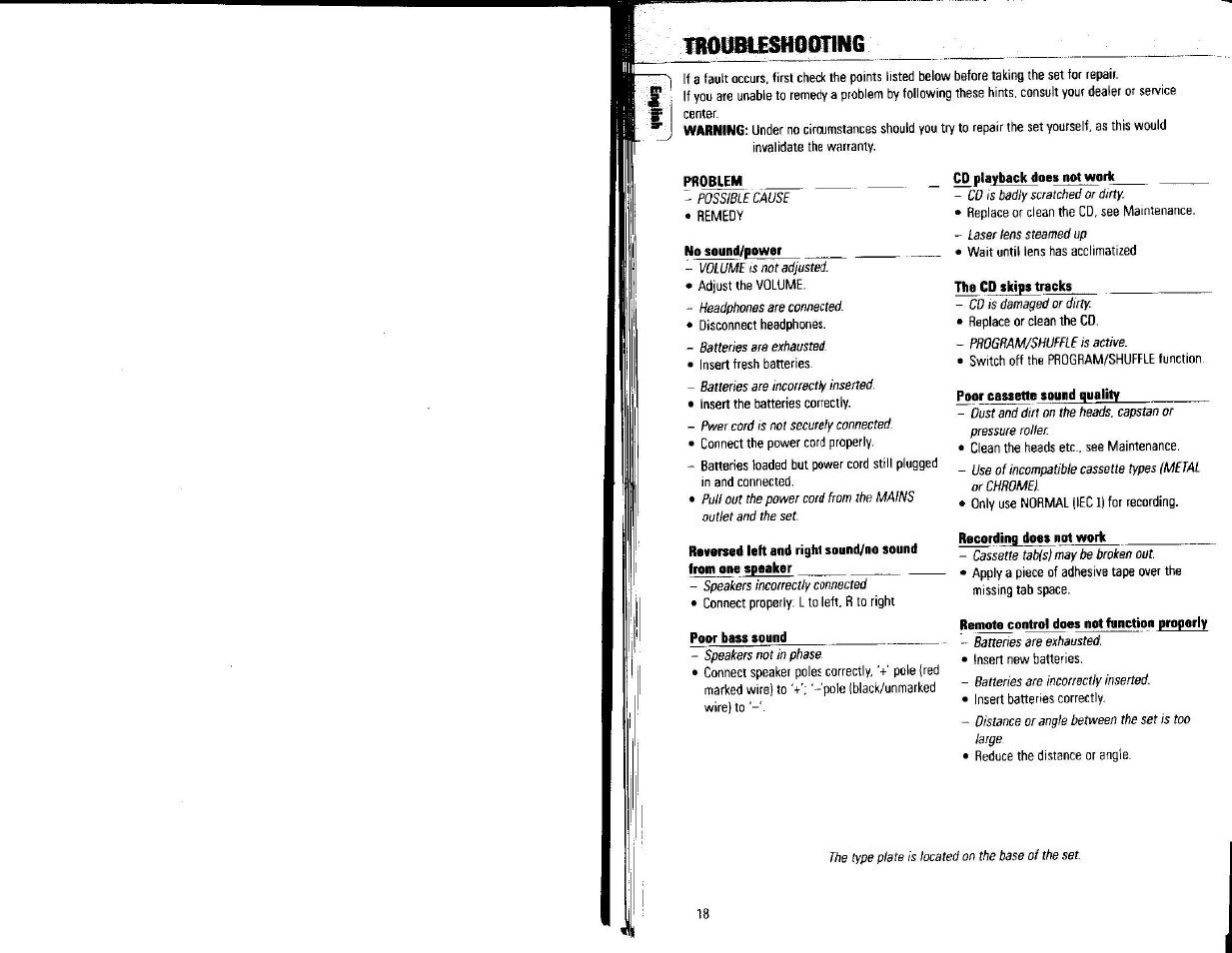 Fimmibtjeshostiwg | Philips AZ240717 User Manual | Page 9 / 9