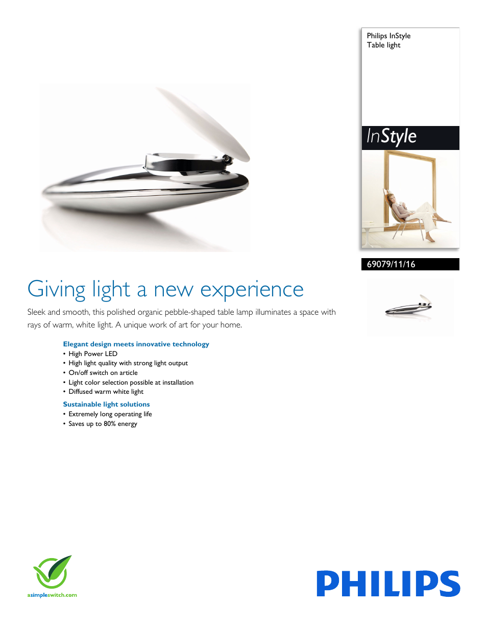 Philips 690791116 User Manual | 3 pages