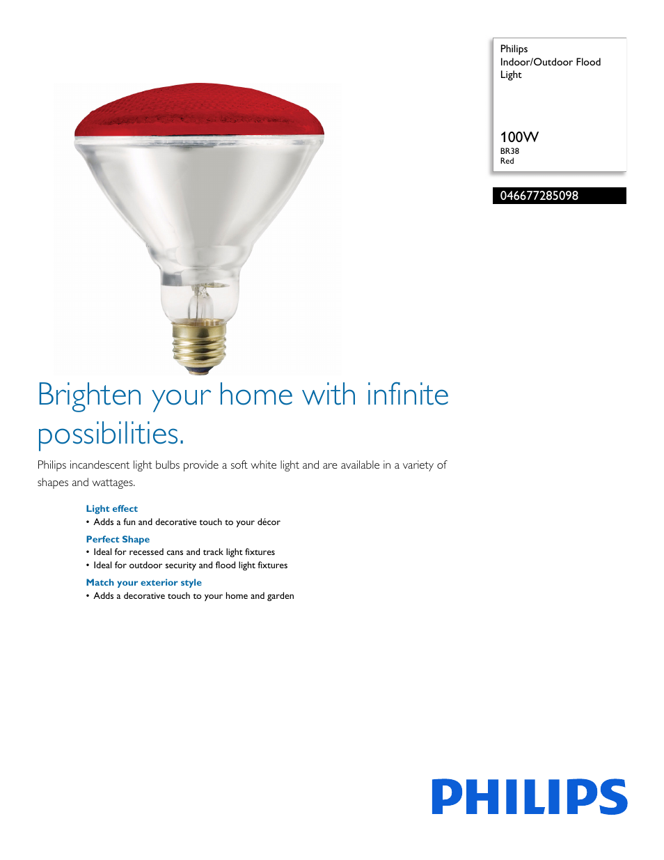 Philips 046677285098 User Manual | 2 pages