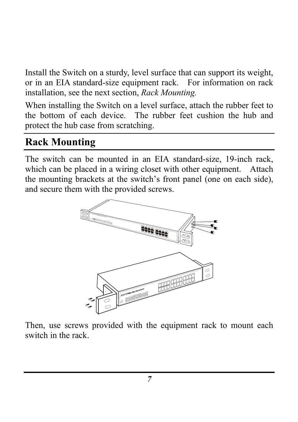 Rack mounting | Atlantis Land A02-F16(24)/M2 User Manual | Page 10 / 17
