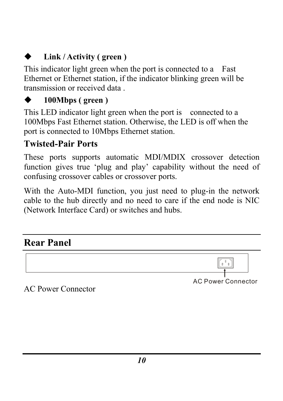 Rear panel | Atlantis Land A02-F16(24)/M2 User Manual | Page 13 / 17