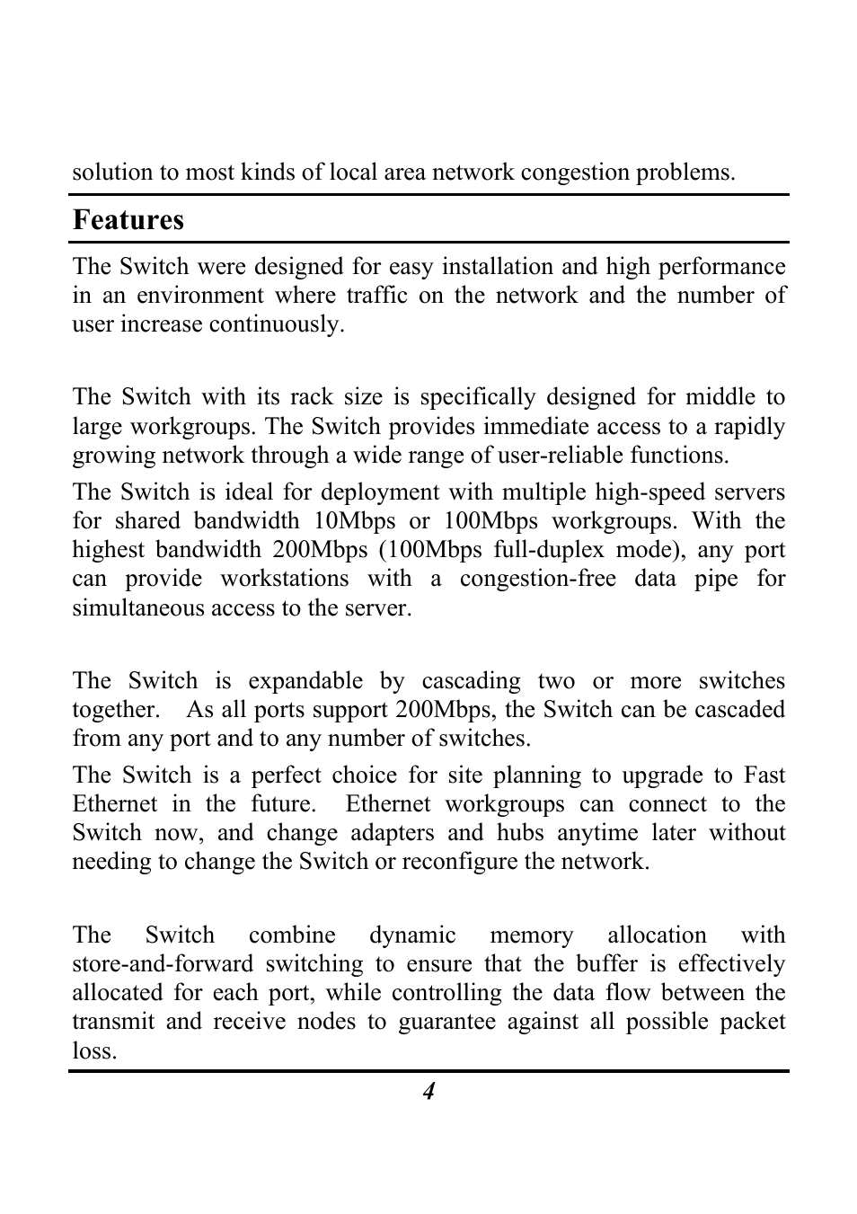 Features | Atlantis Land A02-F16(24)/M2 User Manual | Page 7 / 17