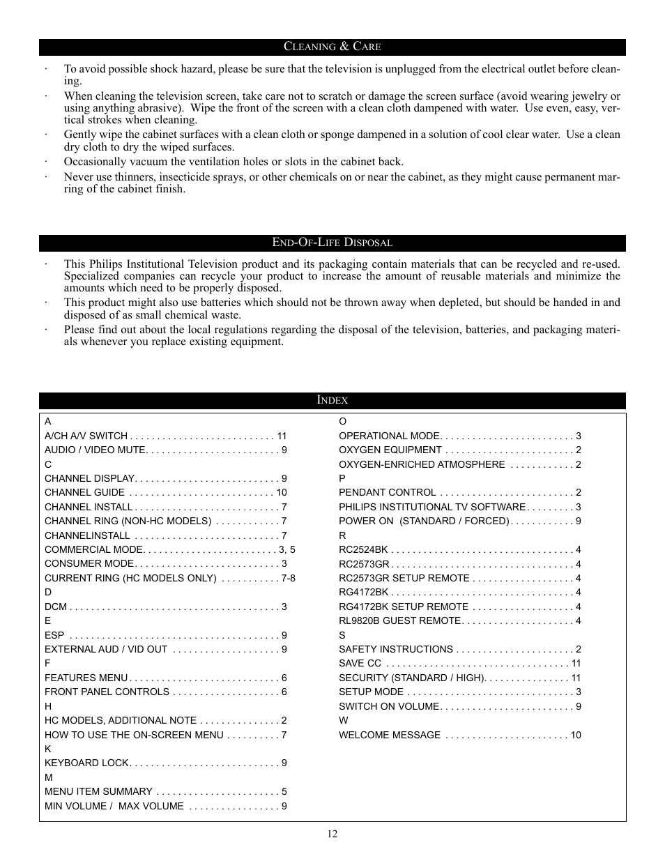 Philips 19" ITV Card w-NET 1 User Manual | Page 12 / 12